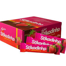CHOCOLATE STIKADINHO MORANGO DP 32X12GRS